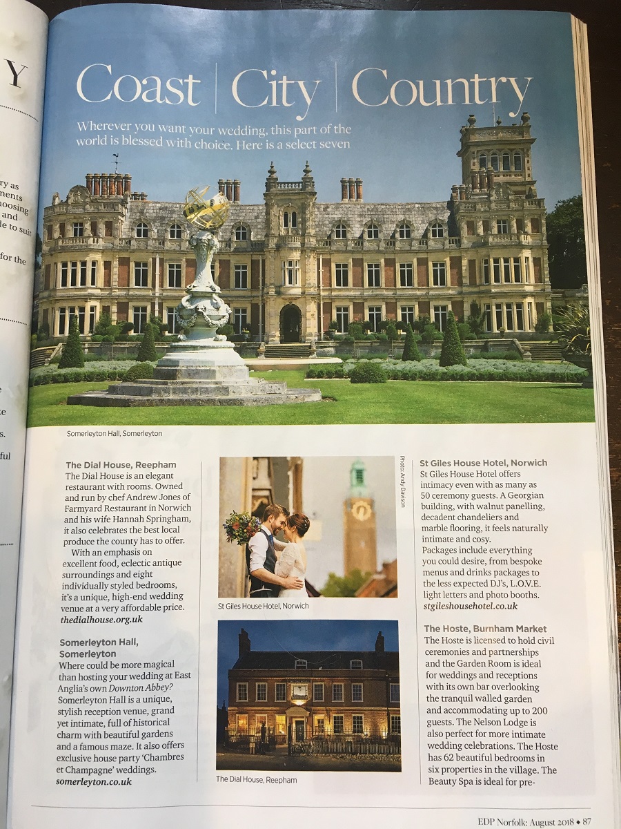 weddings in norfolk magazine